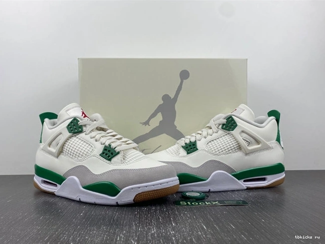 Reps TB Stretchable Jordan Retro SB 3895 Green 4 DR5415- Pine 1028